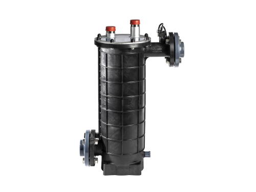 Wasserwärmetauscher aus Kunststoff mit Edelstahlwellrohr 161 kW